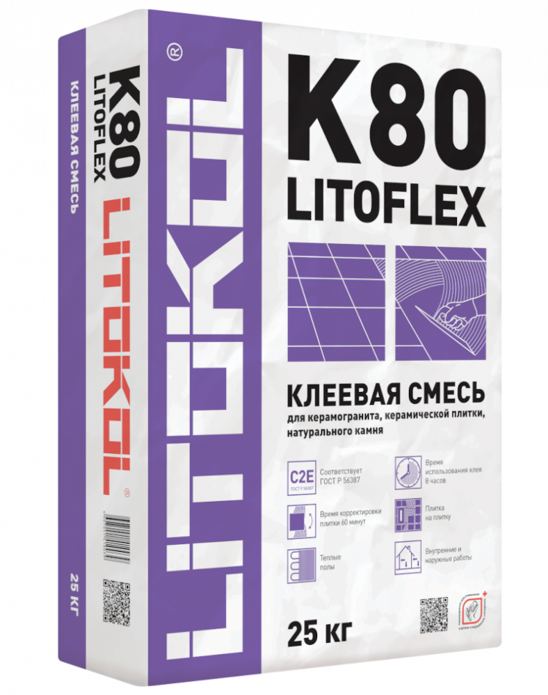 Купить LitoFlex K80-клеевая смесь (25kg bag) в Белгороде #2