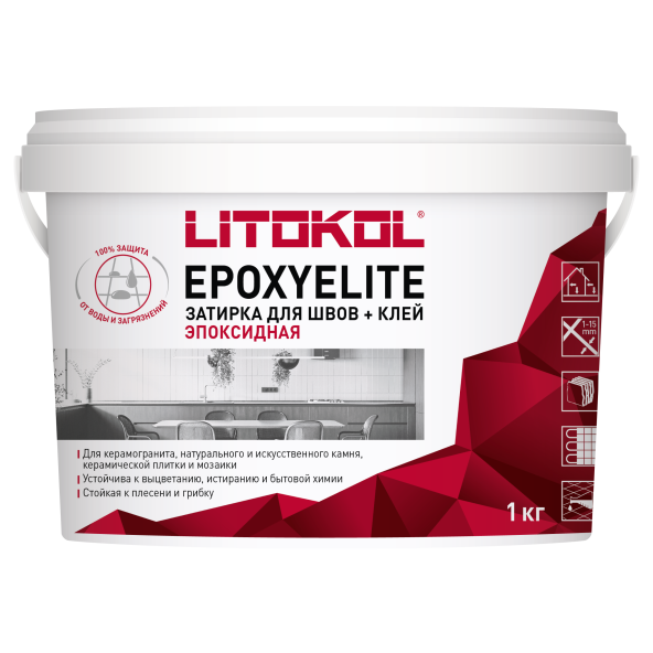 Купить EpoxyElite E.05 СЕРЫЙ БАЗАЛЬТ затир. смесь 1,0 kg bucket в Самаре-1