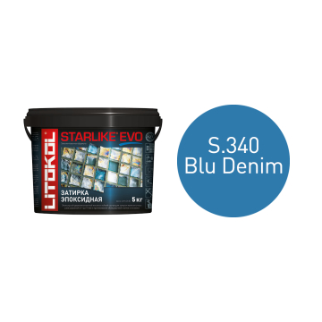 Купить STARLIKE EVO S.340 BLU DENIM затир.смесь (5kg bucket) в Нижнем Новгороде-1