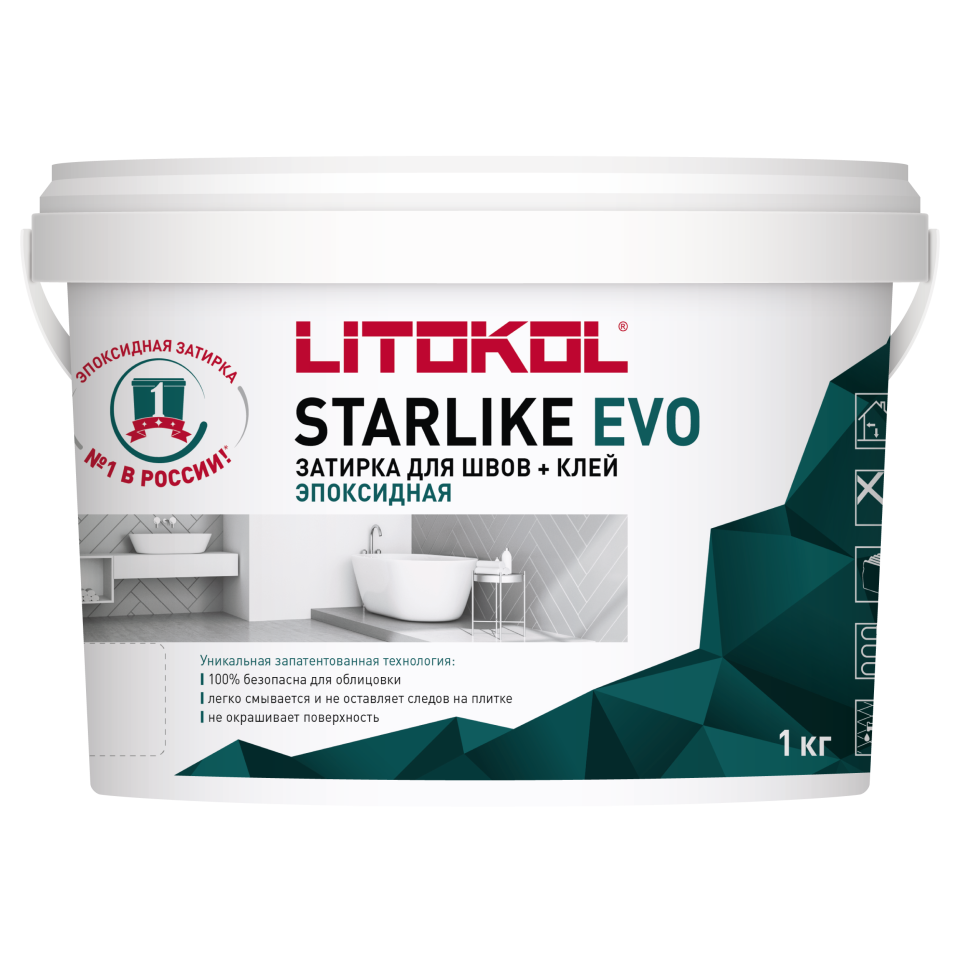 Купить STARLIKE EVO S.140 NERO GRAFITE затир.смесь (1kg bucket) в Белгороде