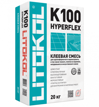 Купить HYPERFLEX K100 белый-клеевая смесь 20kg bag в Казани-2
