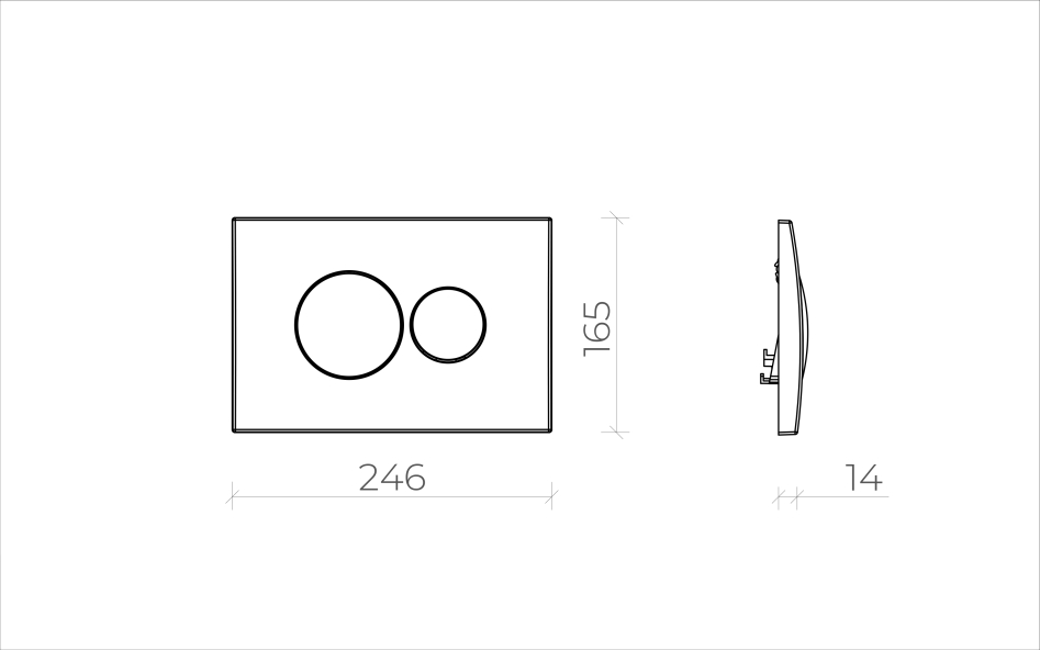 Купить Кнопка смыва для инсталляции Creto Snap 2.0 KL-CR-751-0 белый глянцевый в Белгороде-3