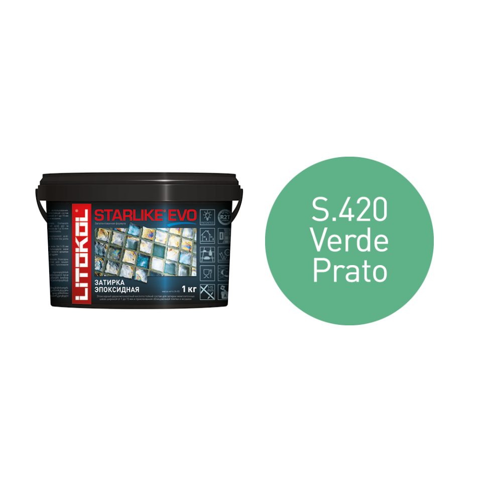 Купить STARLIKE EVO S.420 VERDE PRATO затир.смесь (1kg bucket) в Белгороде
