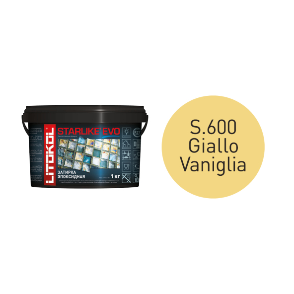 Купить STARLIKE EVO S.600 GIALLO VANIGLIA затир.смесь (1kg bucket) в Нижнем Новгороде-1