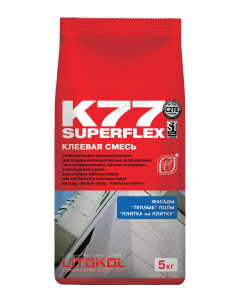 Купить SUPERFLEX K77 серый-клеевая смесь 5kg bag в Белгороде #2