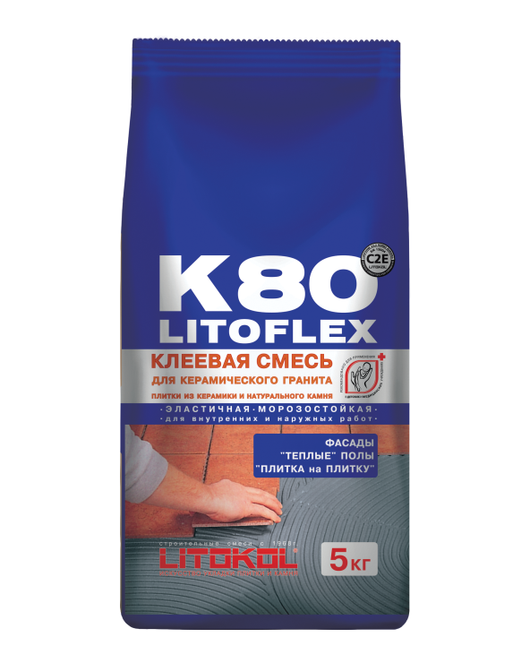 Купить LitoFlex K80-клеевая смесь 5kg Al.bag в Нижнем Новгороде-2