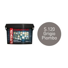 Купить STARLIKE EVO S.120 GRIGIO PIOMBO затир.смесь (2,5kg bucket) в Белгороде #2
