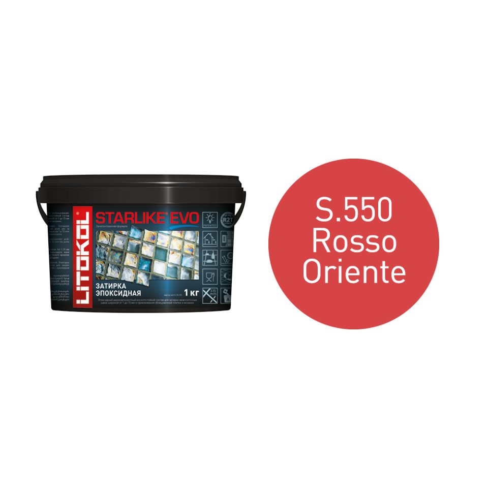 Купить STARLIKE EVO S.550 ROSSO ORIENTE затир.смесь (1kg bucket) в Белгороде