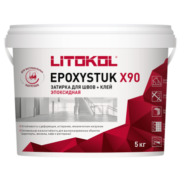 Купить EPOXYSTUK X90 C.15 GRIGIO FERRO 5kg bucket в Воронеже-1