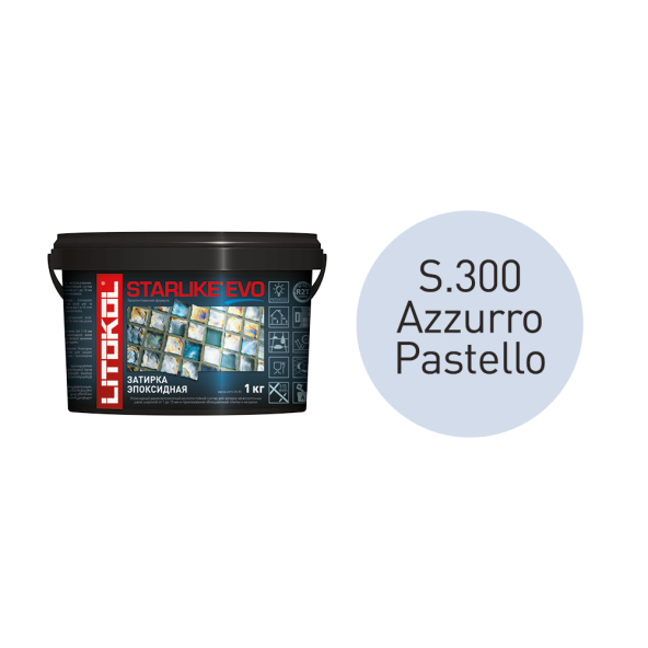 Купить STARLIKE EVO S.300 AZZURRO PASTELLO затир.смесь (1kg bucket) в Москве-1