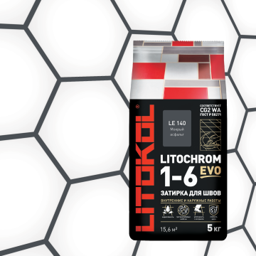Купить LITOCHROM 1-6 EVO LE 140 мокрый асфальт 2kg Al.bag в Нижнем Новгороде