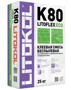 Купить LitoFlex К80 ECO- беспылевая клеевая смесь 25kg bag в Белгороде #2
