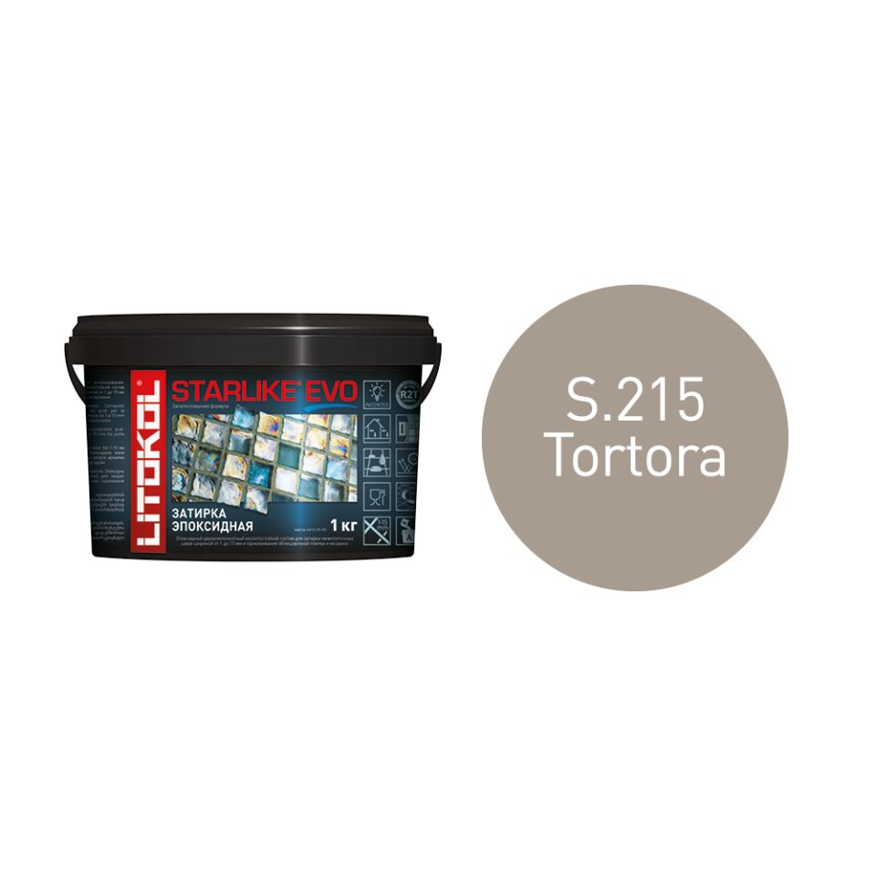 Купить STARLIKE EVO S.215 TORTORA затир.смесь (1kg bucket) в Белгороде