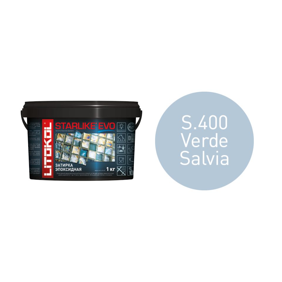 Купить STARLIKE EVO S.400 VERDE SALVIA затир.смесь (1kg bucket) в Белгороде