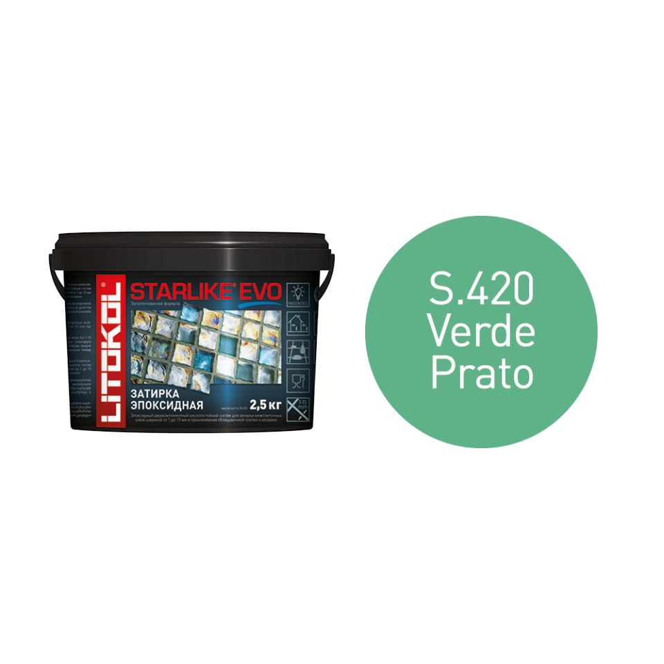 Купить STARLIKE EVO S.420 VERDE PRATO затир.смесь (2,5kg bucket) в Белгороде