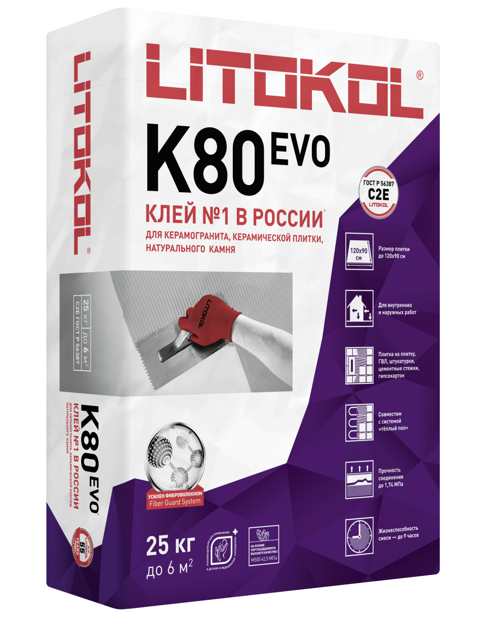 Купить LitoFlex K80-клеевая смесь (25kg bag) в Белгороде
